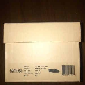 Michael Kors Lilah slip on denim shoes